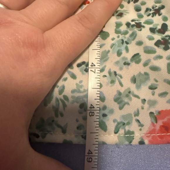 Everly Floral Maxi Dress - Pink, Orange, Green - Picture 5 of 8